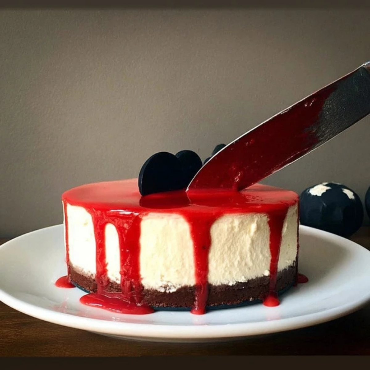 Bloody Good Halloween Cheesecake
