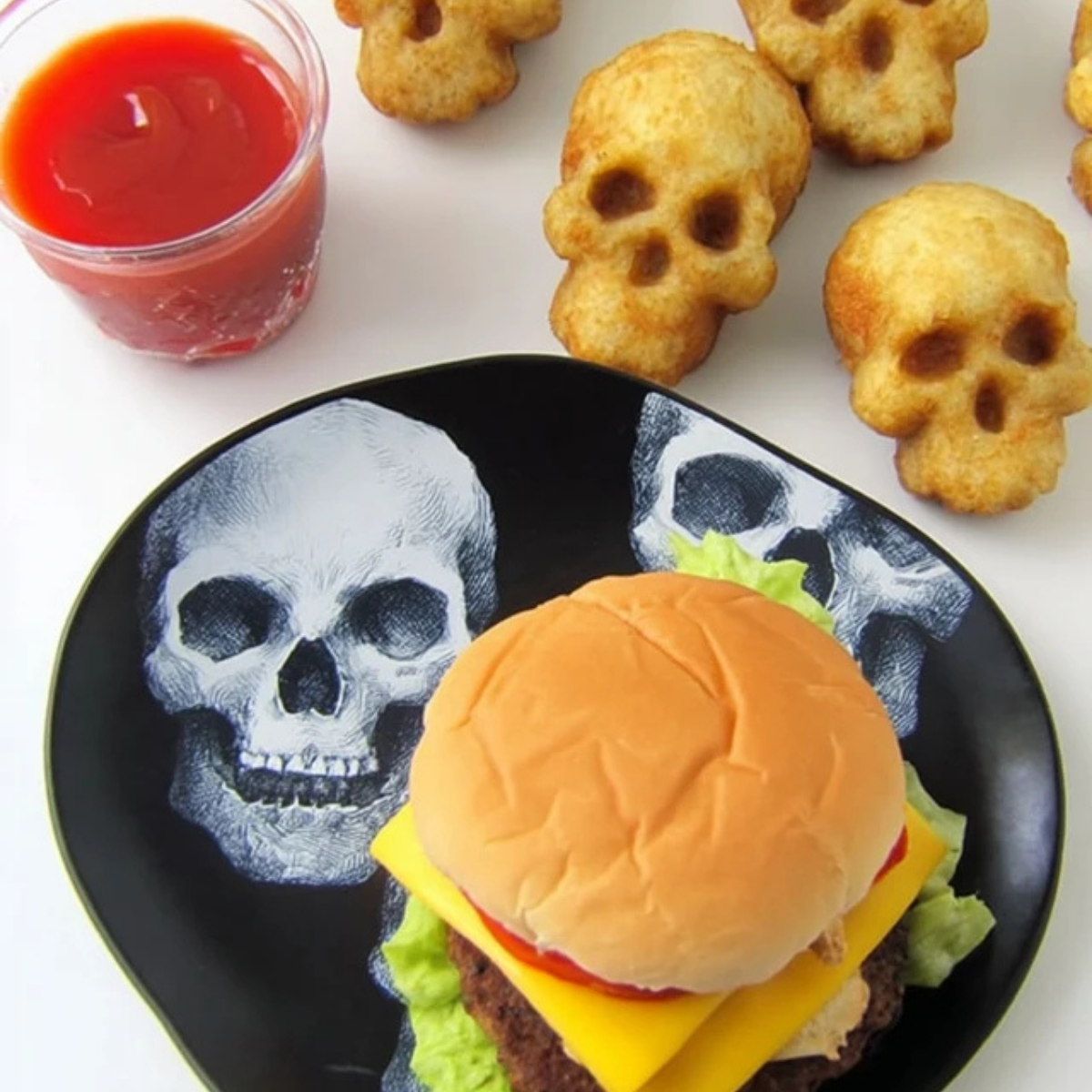 Cheeseburger Skulls