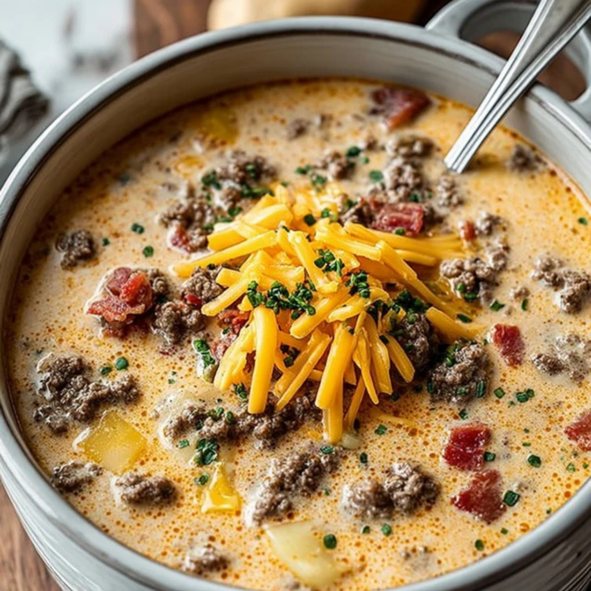 Cheeseburger Soup