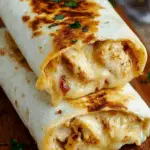Cheesy Garlic Chicken Wraps