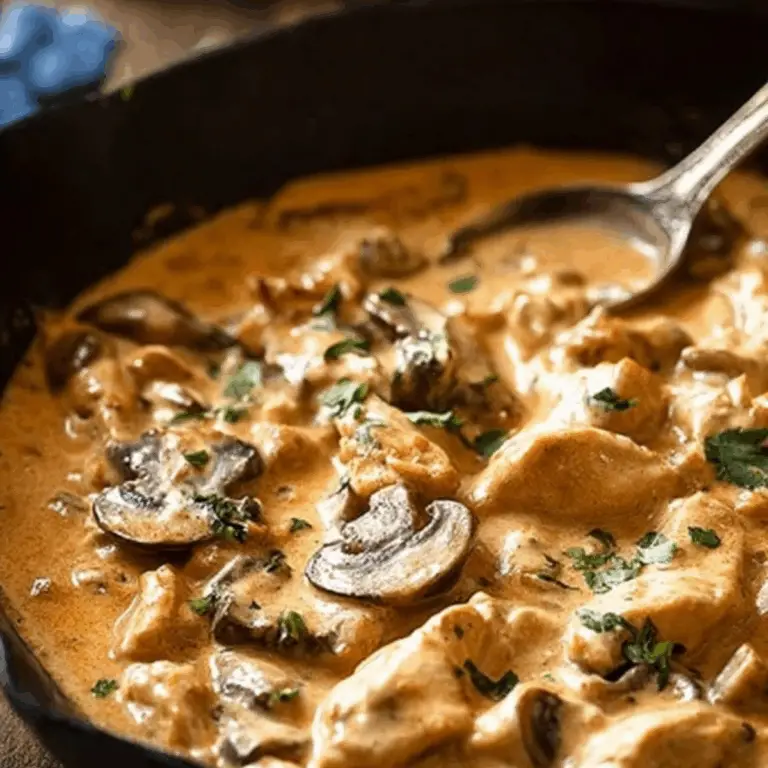 Chicken Stroganoff with Mushrooms