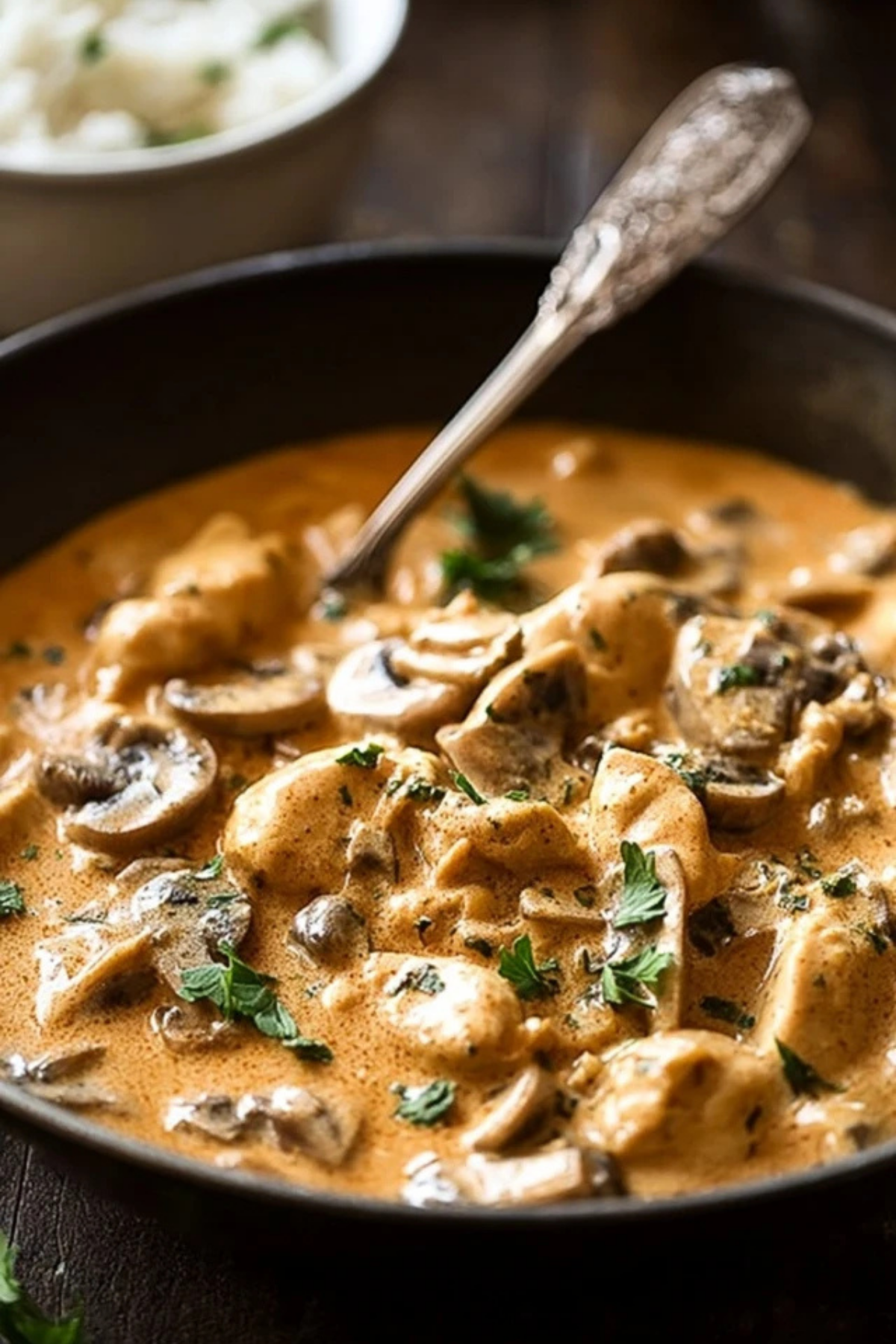 Chicken Stroganoff with Mushrooms