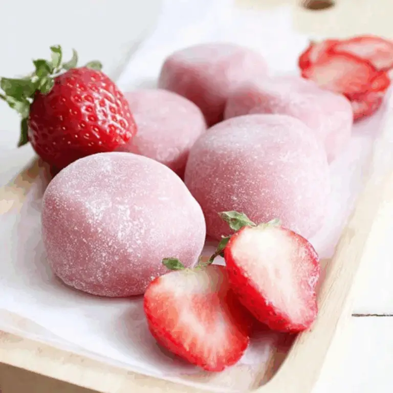 Healthy Strawberry Mochi