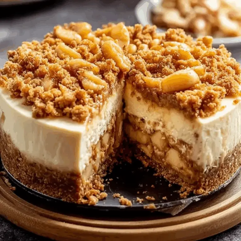 Irresistible Apple Crumble Cheesecake