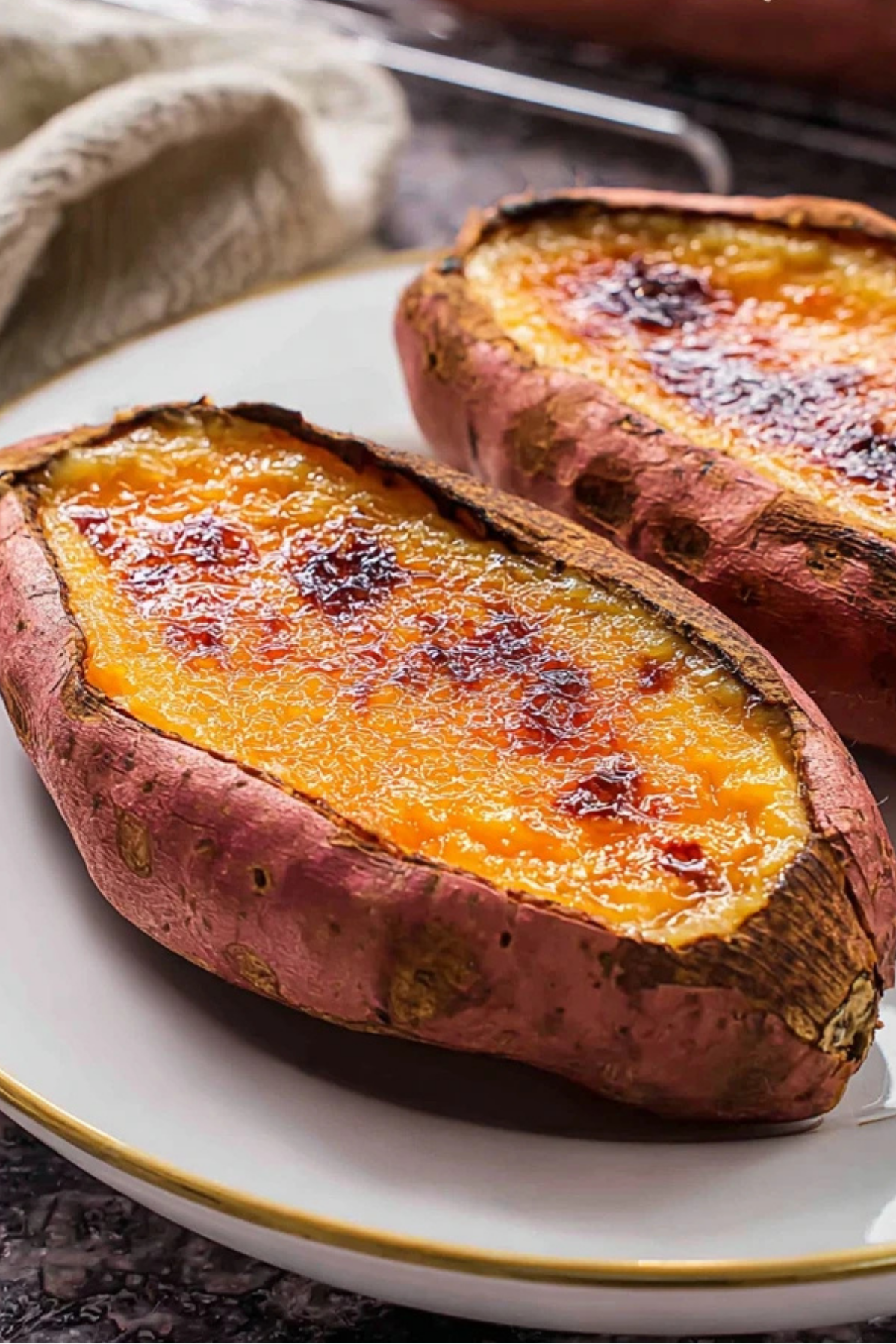 Japanese Sweet Potato Crème Brûlée