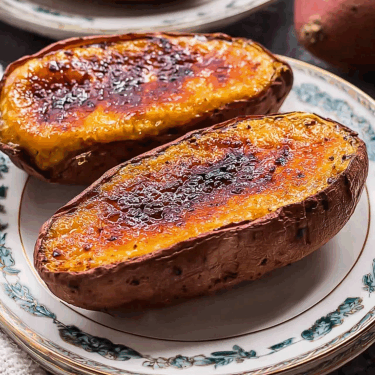 Japanese Sweet Potato Crème Brûlée