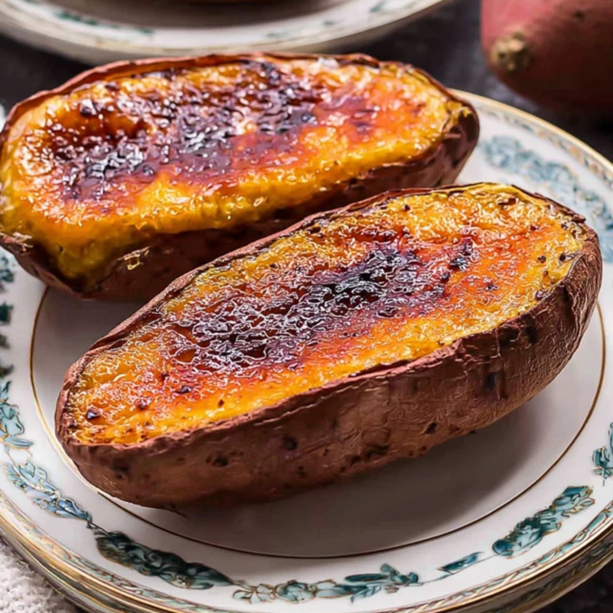 Japanese Sweet Potato Crème Brûlée