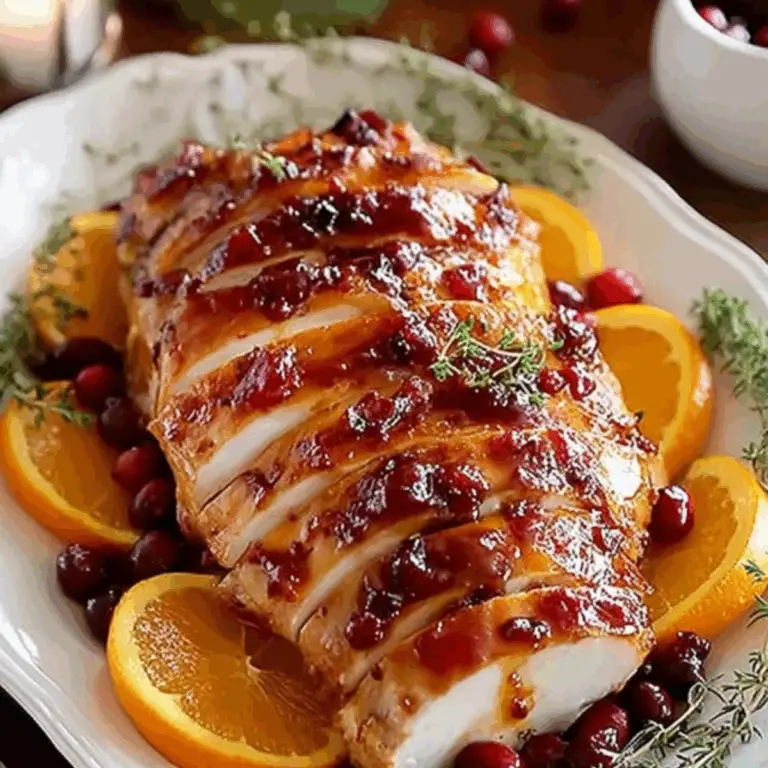 Juicy Cranberry Orange Glazed Turkey Breast Recipe