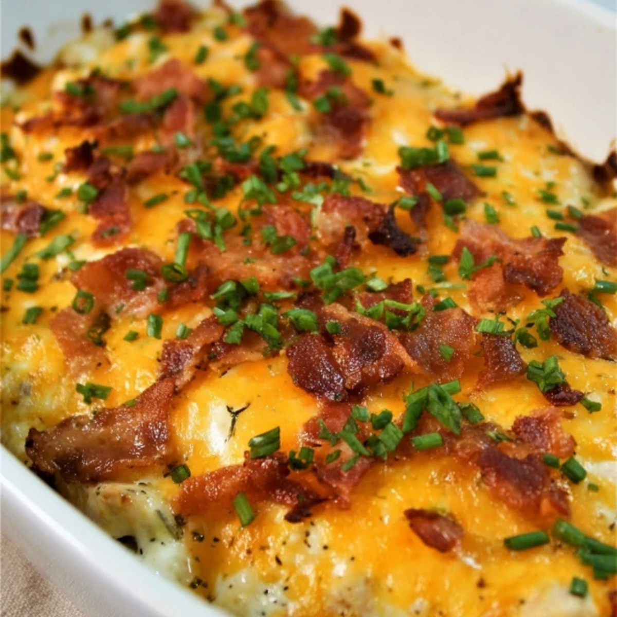 Keto Chicken Bacon Ranch Casserole