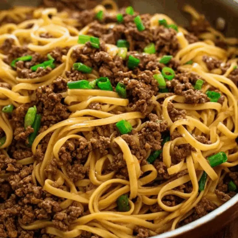 Mongolian Ground Beef Noodles