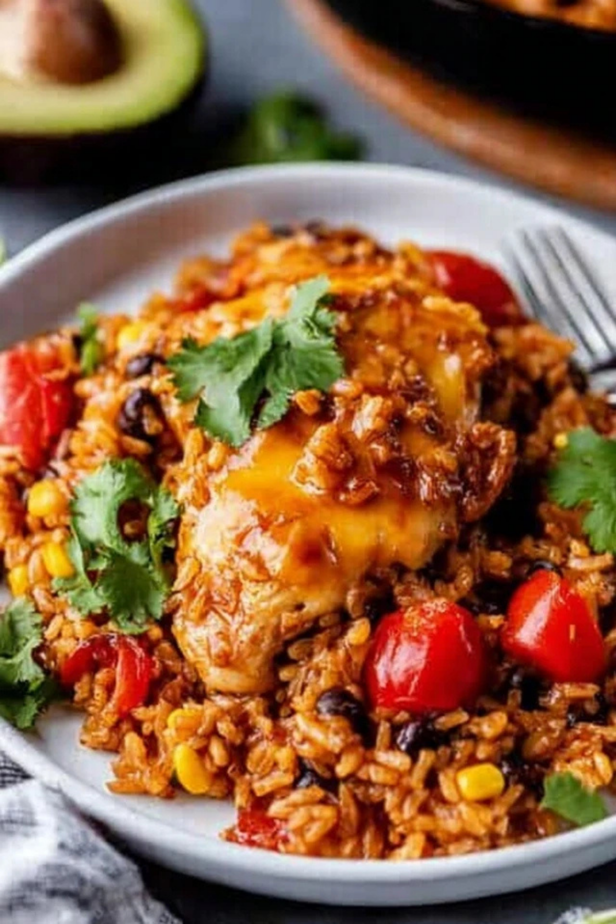 One-Pot BBQ Chicken and Rice