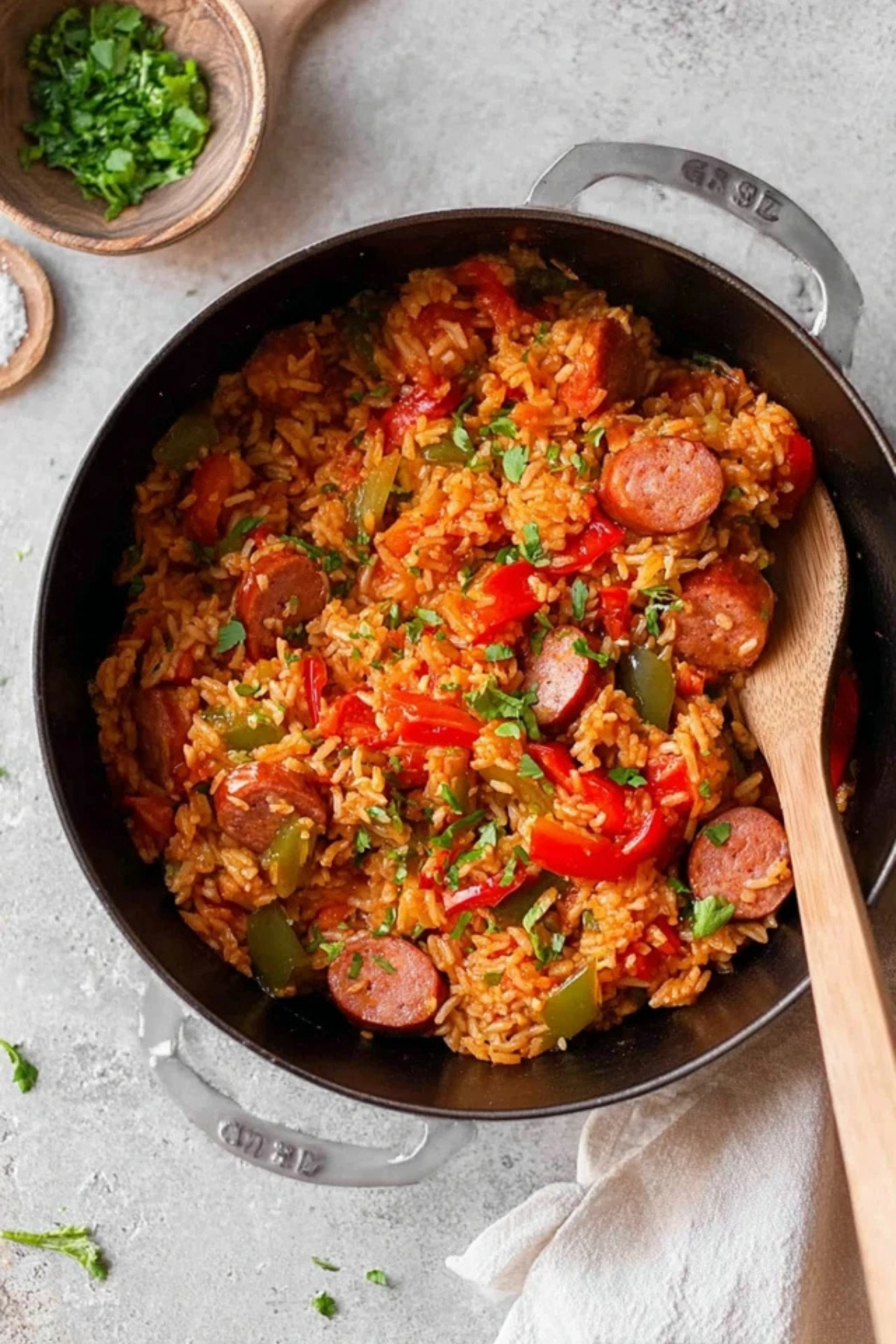 One Pot Cajun Sausage and Rice