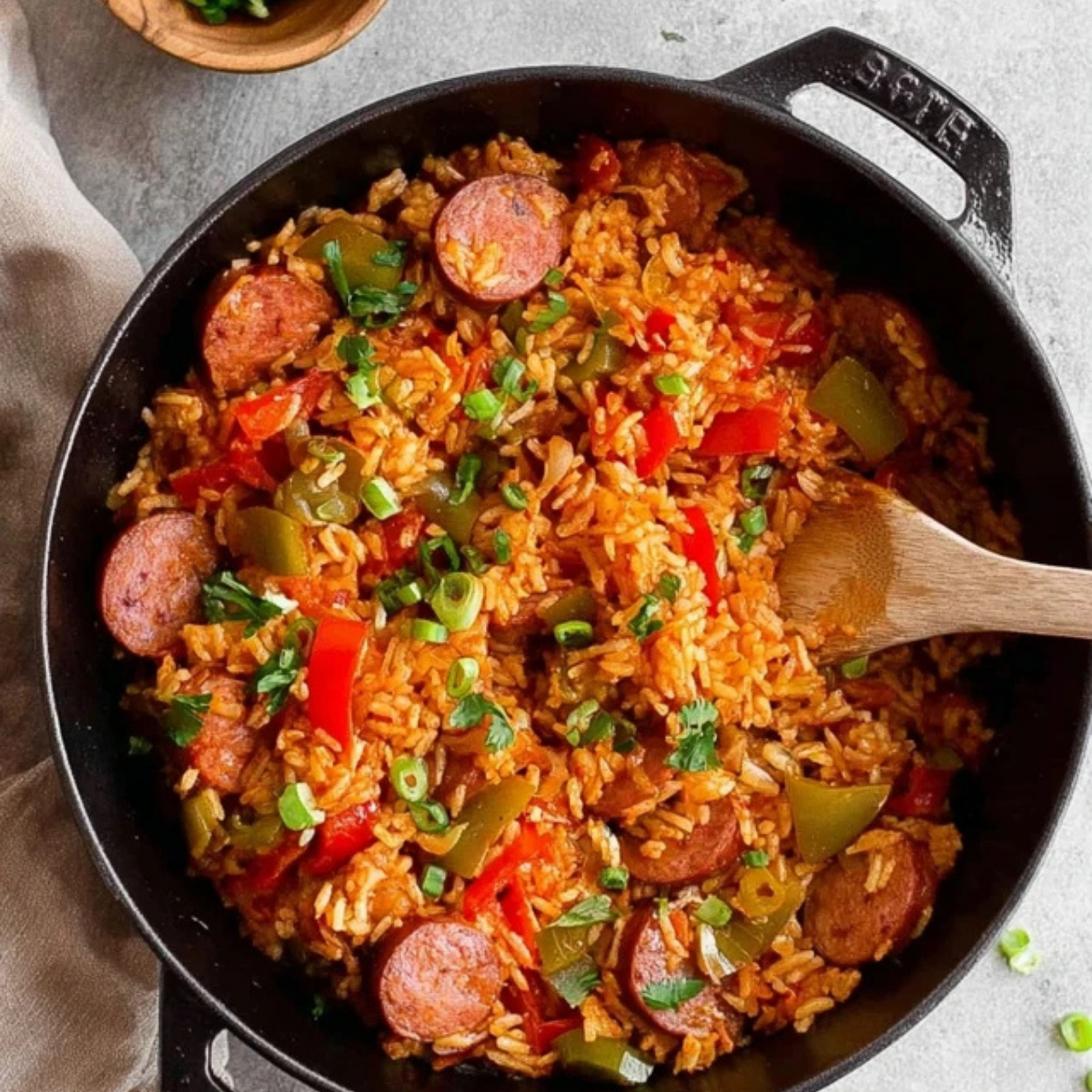 One Pot Cajun Sausage and Rice