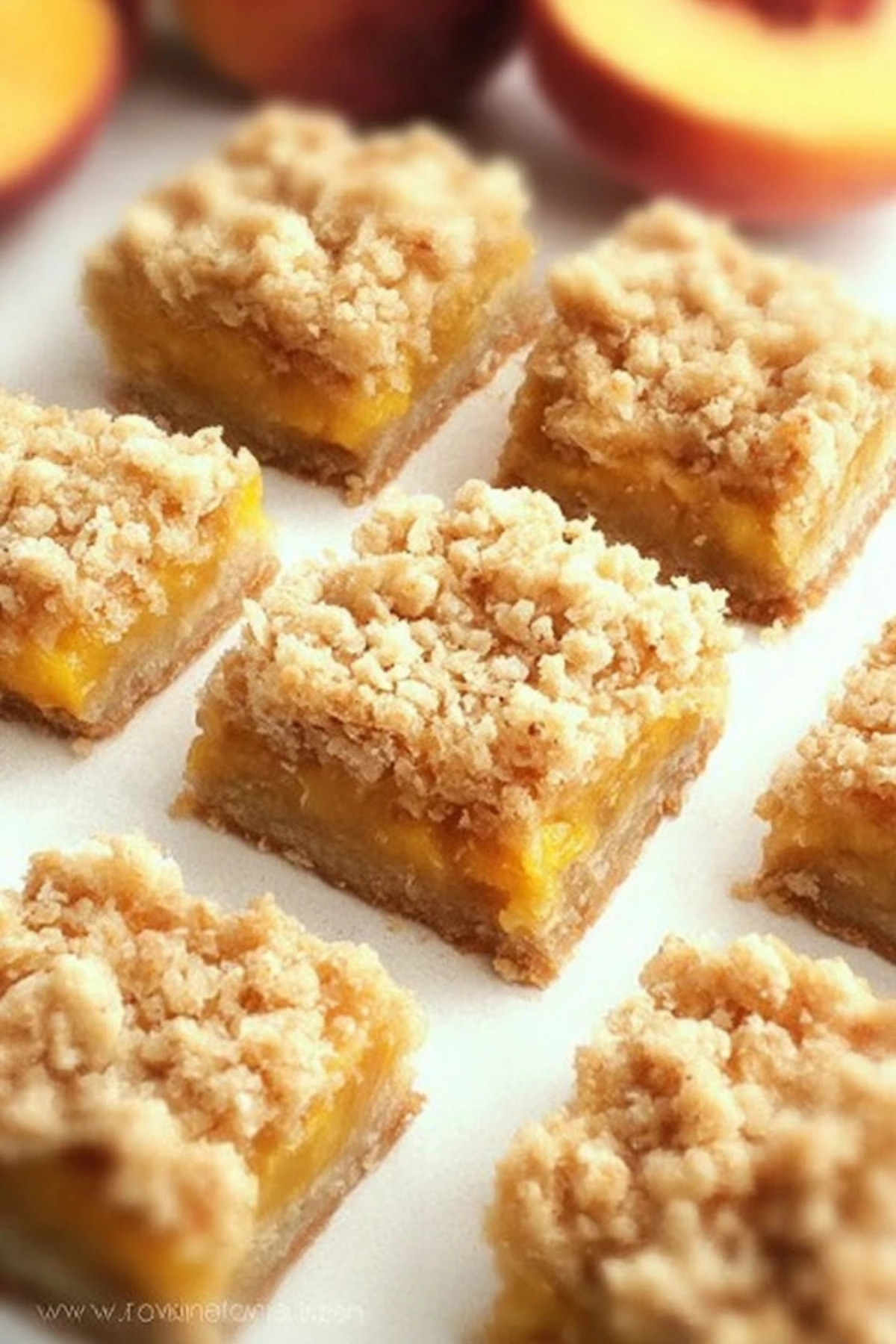 Peach Crumble Bars