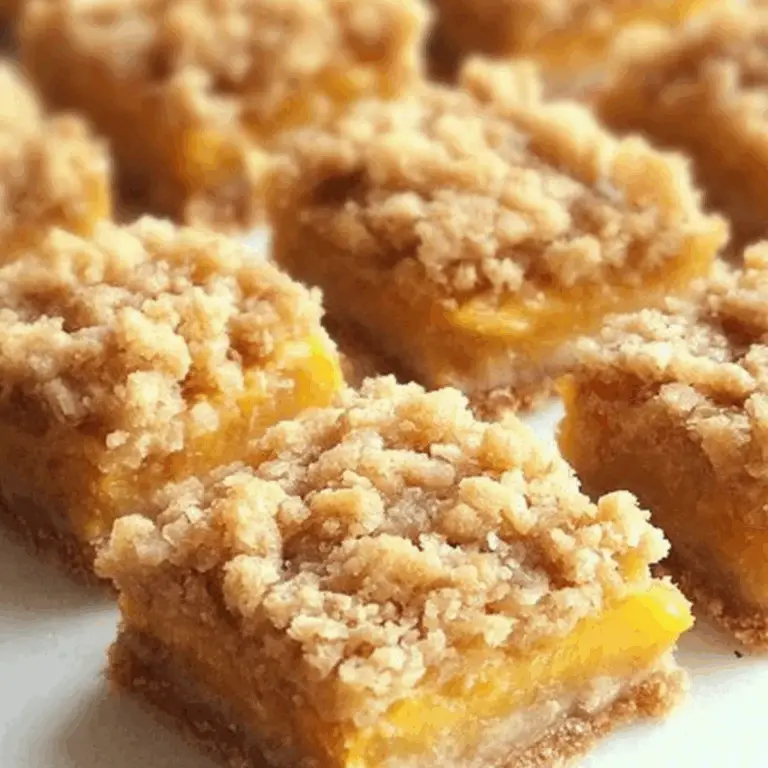 Peach Crumble Bars