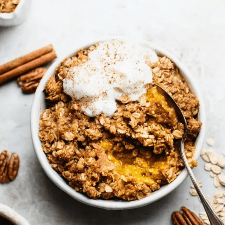 Pumpkin Crisp with Oats