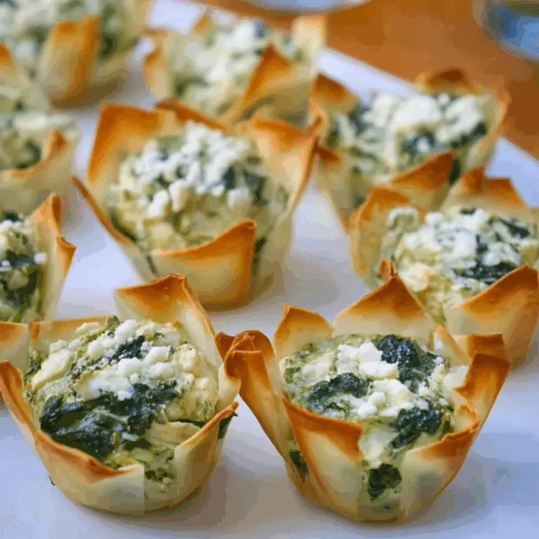 Spinach-Artichoke Dip Wonton Cups