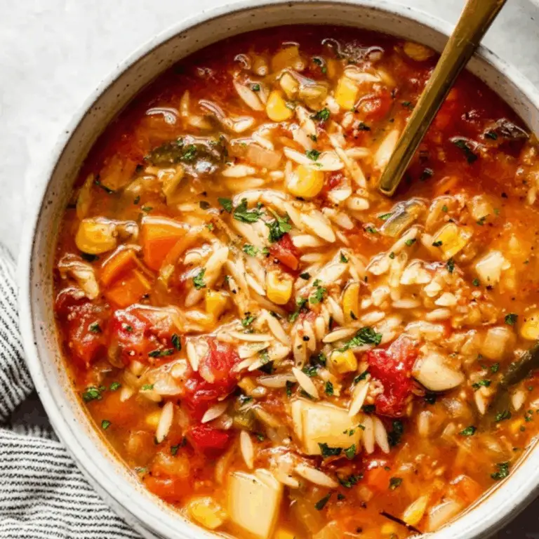 Vegetable Orzo Soup