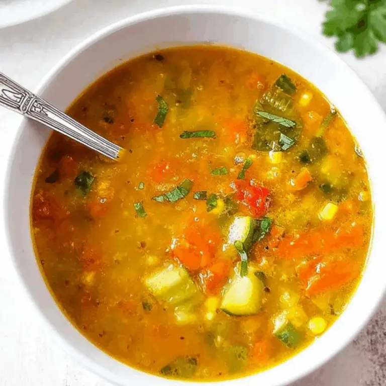 Vegetable Soup Without Tomatoes