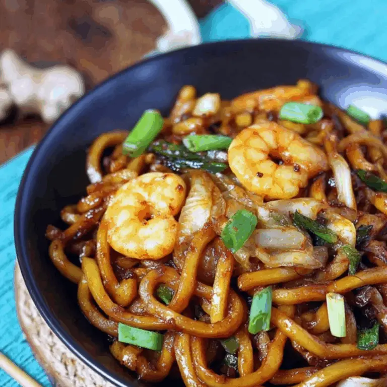 Yaki Udon with Shrimp