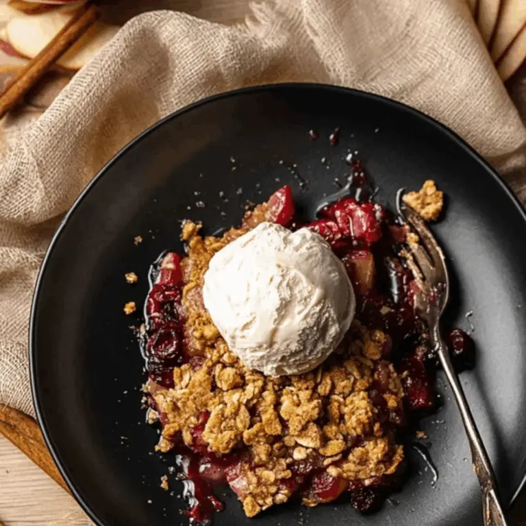 Apple Cranberry Crisp