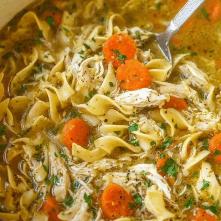 Chicken Noodle Soup with Egg Noodles