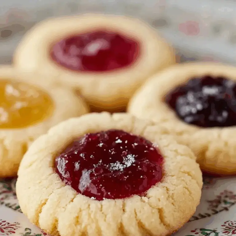 Christmas Thumbprint Cookies