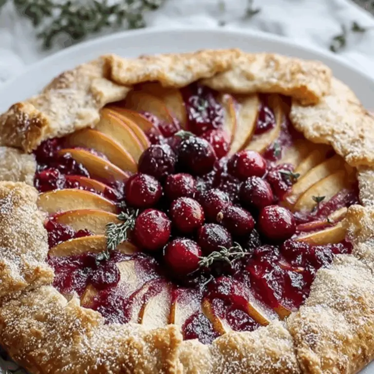 Cranberry Apple Galette