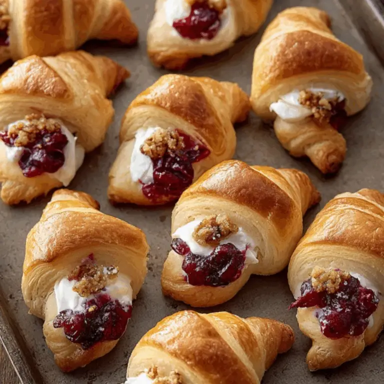 Cranberry Cream Cheese Crescent Bites