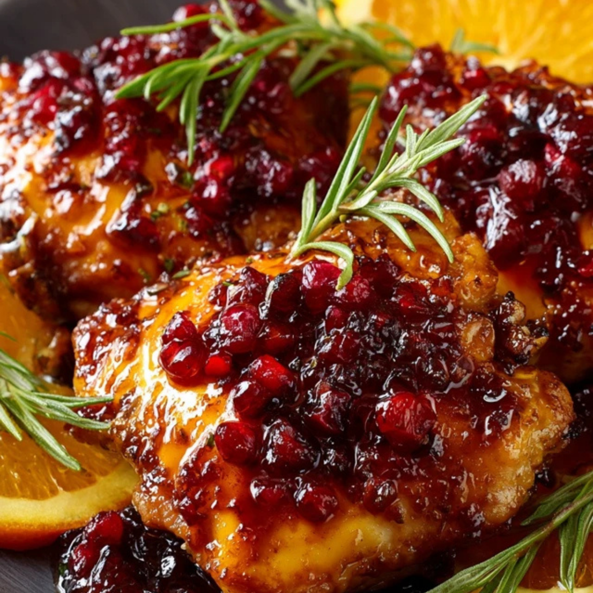 Cranberry Orange Glazed Chicken