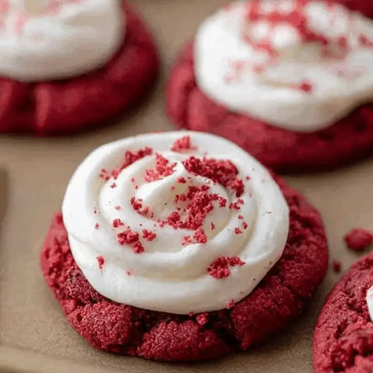 Crumbl Red Velvet Cupcake Cookies