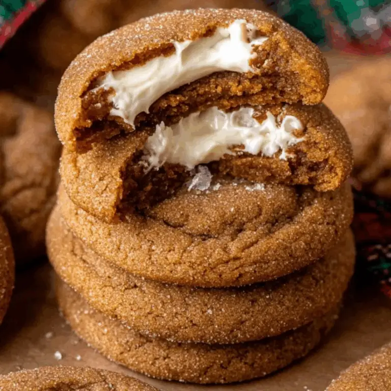 Gingerbread Cheesecake Cookies