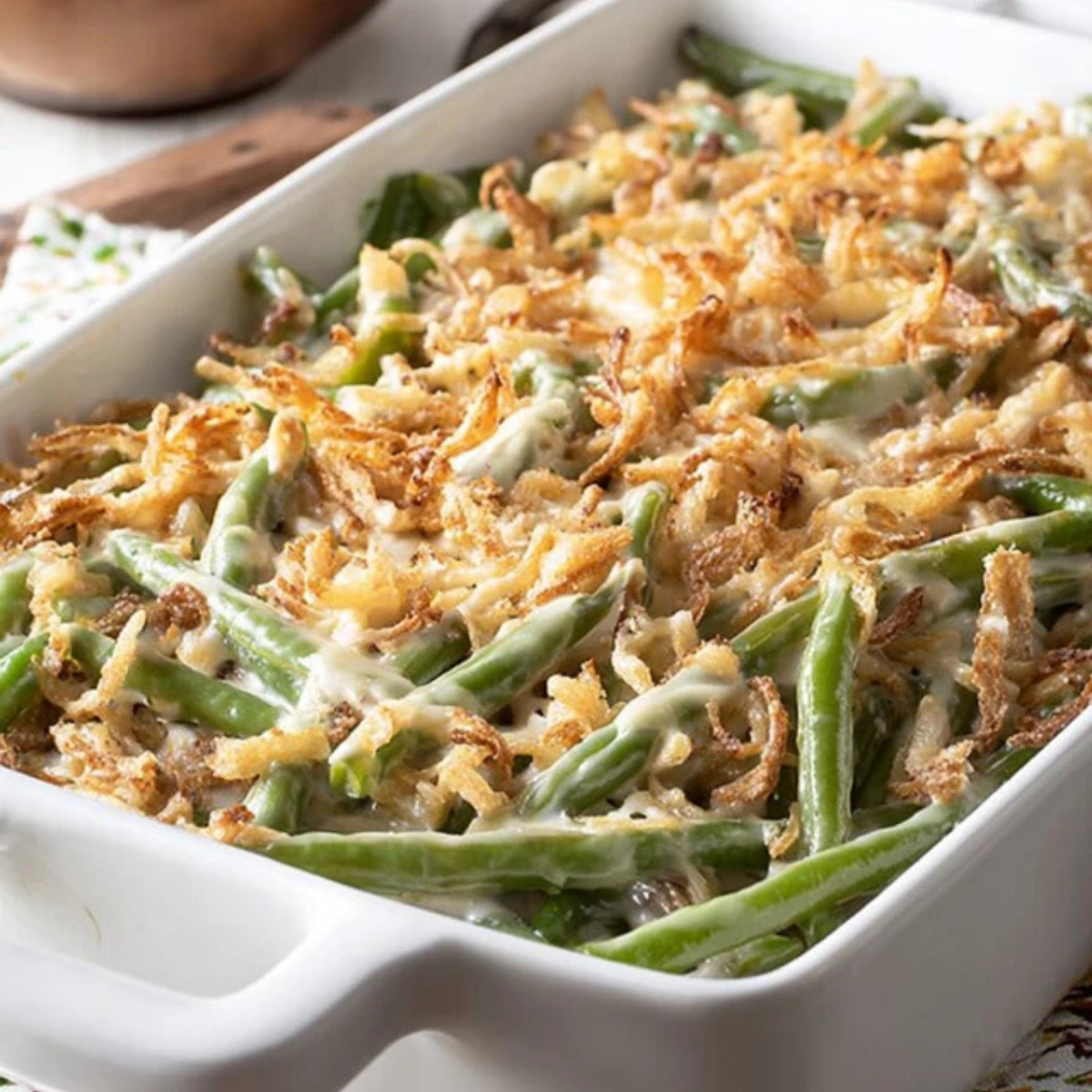 Green Bean Casserole with Cream Cheese