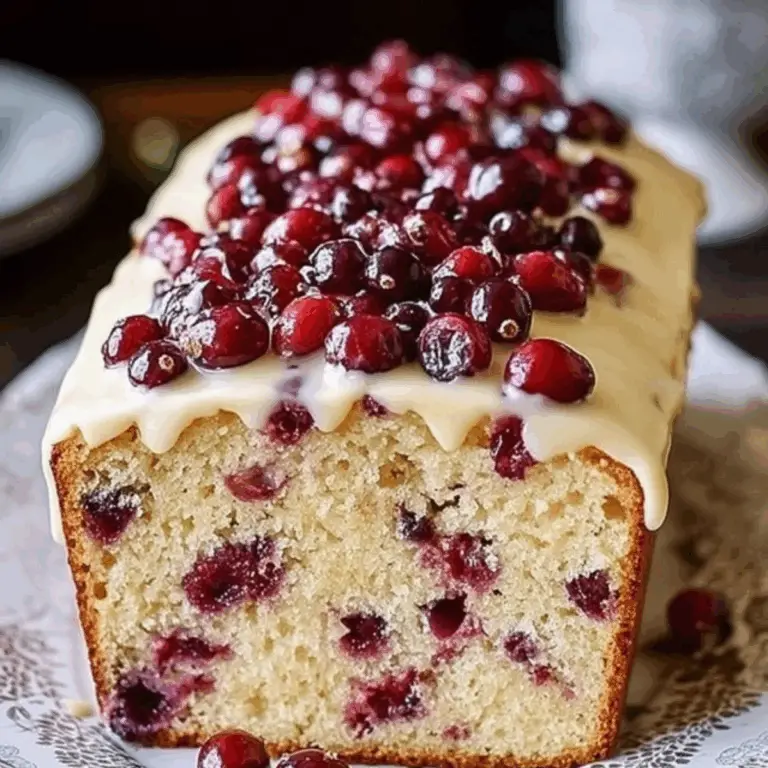Heavenly Cranberry Pound Cake