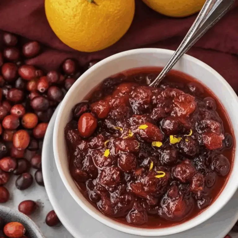 Homemade Fresh Cranberry Orange Sauce