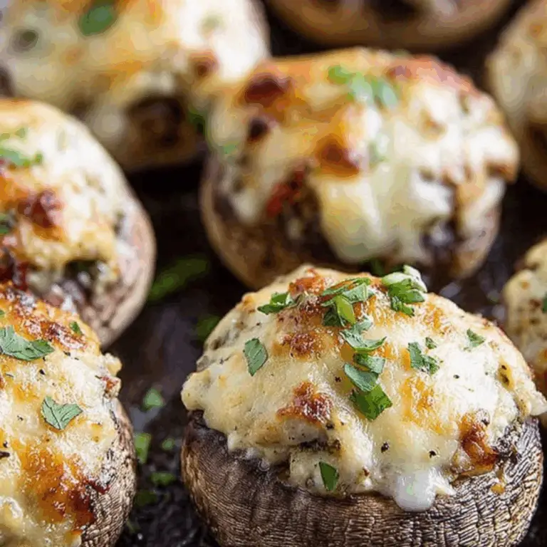 Jalapeno Popper Stuffed Mushrooms