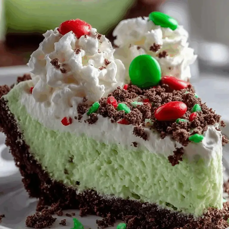 No-Bake Grinch Christmas Cheesecake