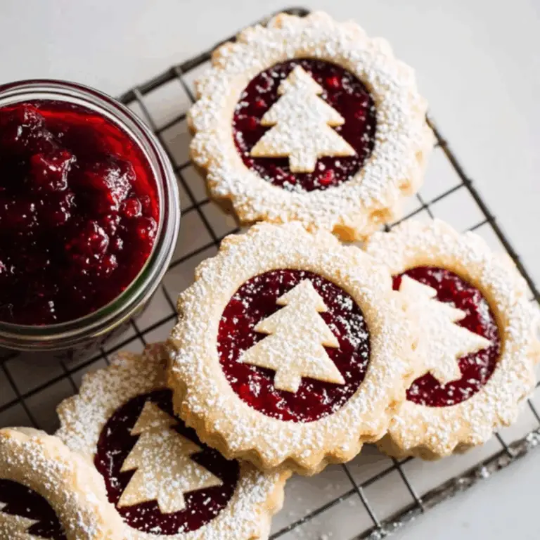 Raspberry Linzer Cookies