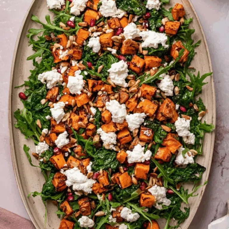 Roasted Sweet Potato Goat Cheese Salad