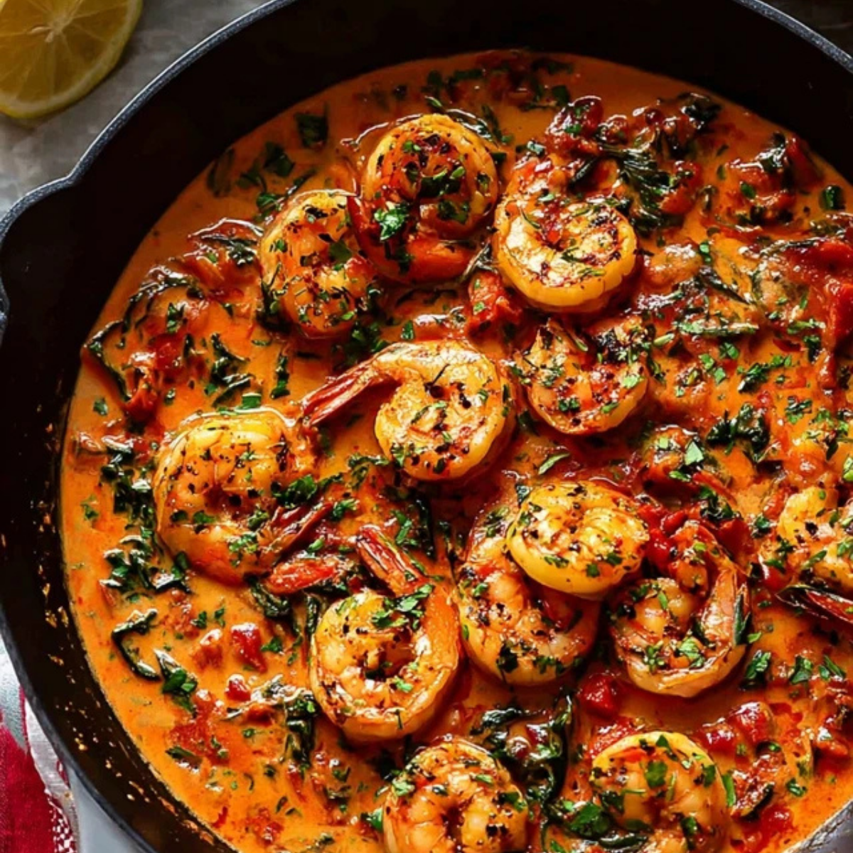 Garlic Paprika Shrimp Skillet