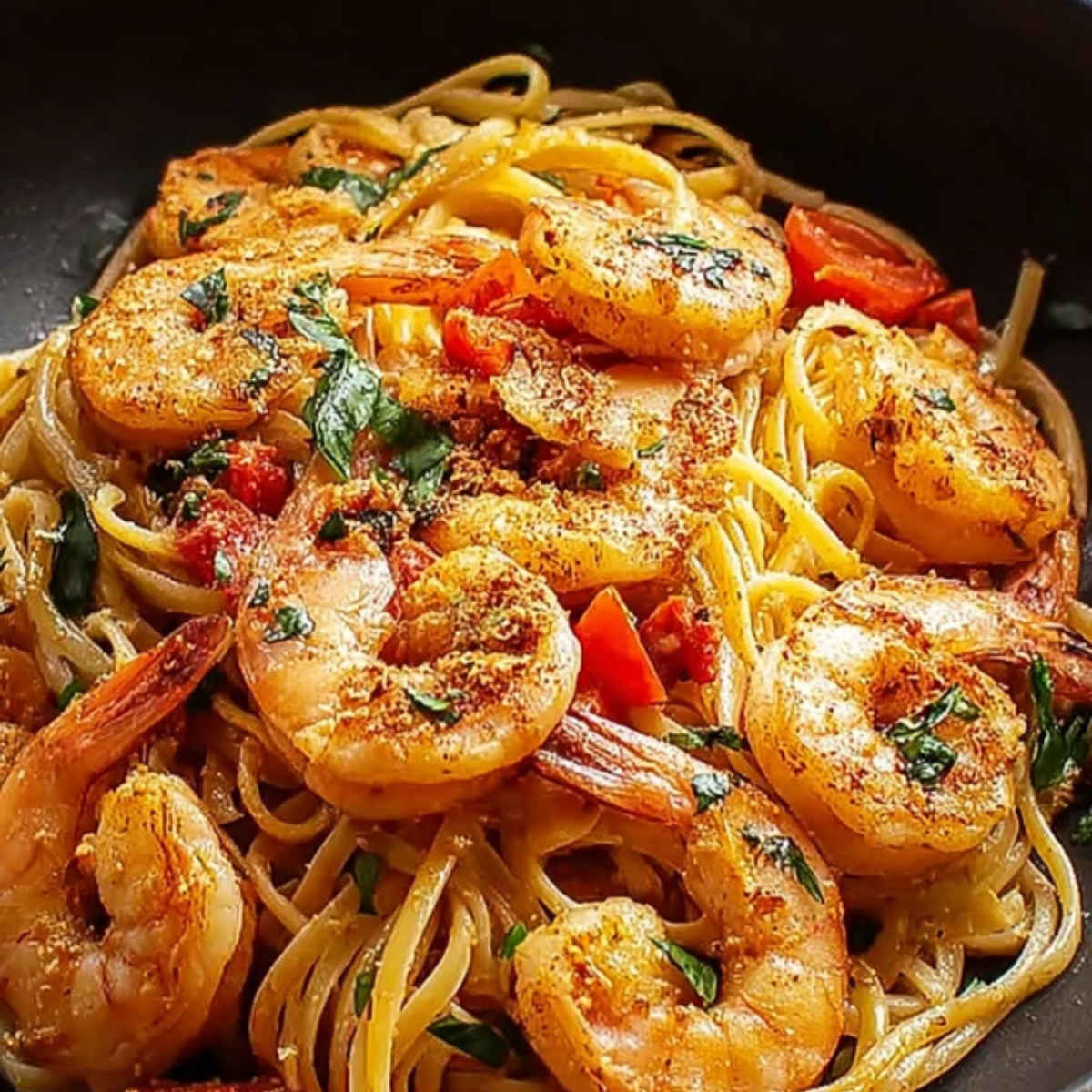Jamaican Shrimp Pasta