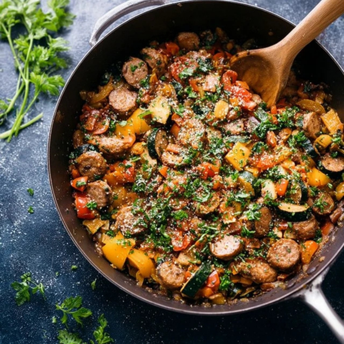 Sausage and Veggie Skillet
