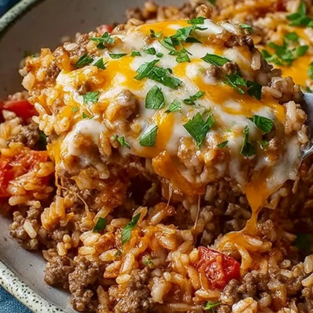 Hamberger Rice Cheesy Hamburger Rice Casserole: A Quick and Delicious Comfort Food ...