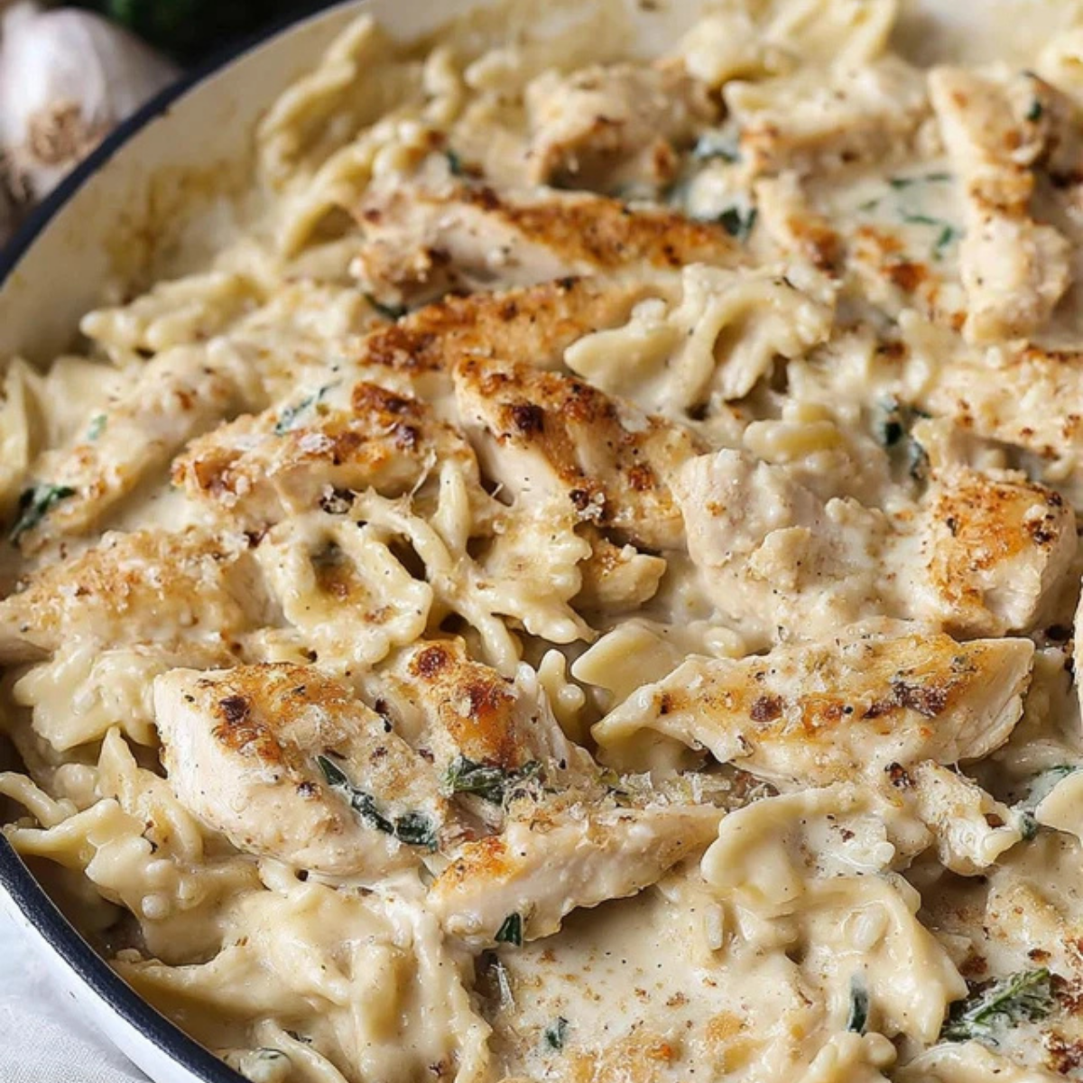 Chicken Garlic Parmesan Pasta