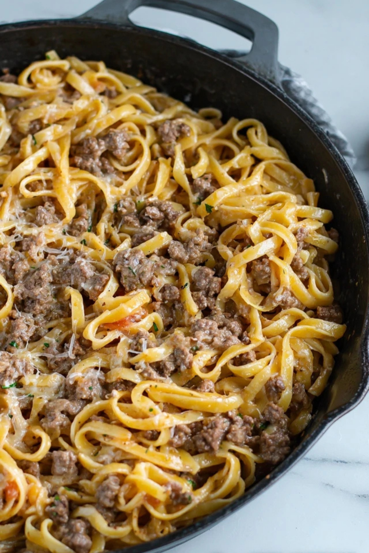 Garlic Butter Beef Pasta