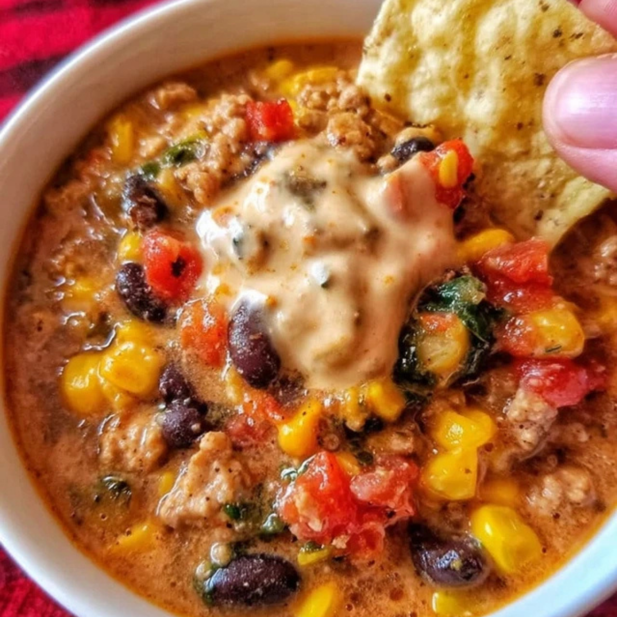 High Protein Taco Soup