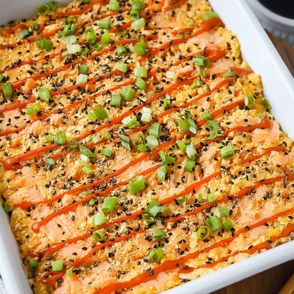 Salmon Sushi Bake