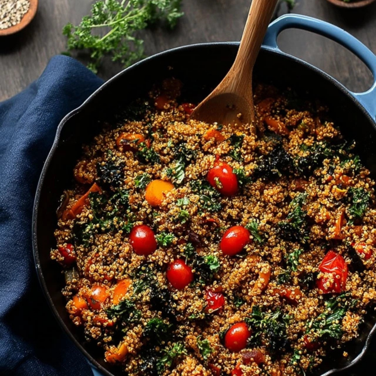 Spicy Veggie Quinoa Skillet
