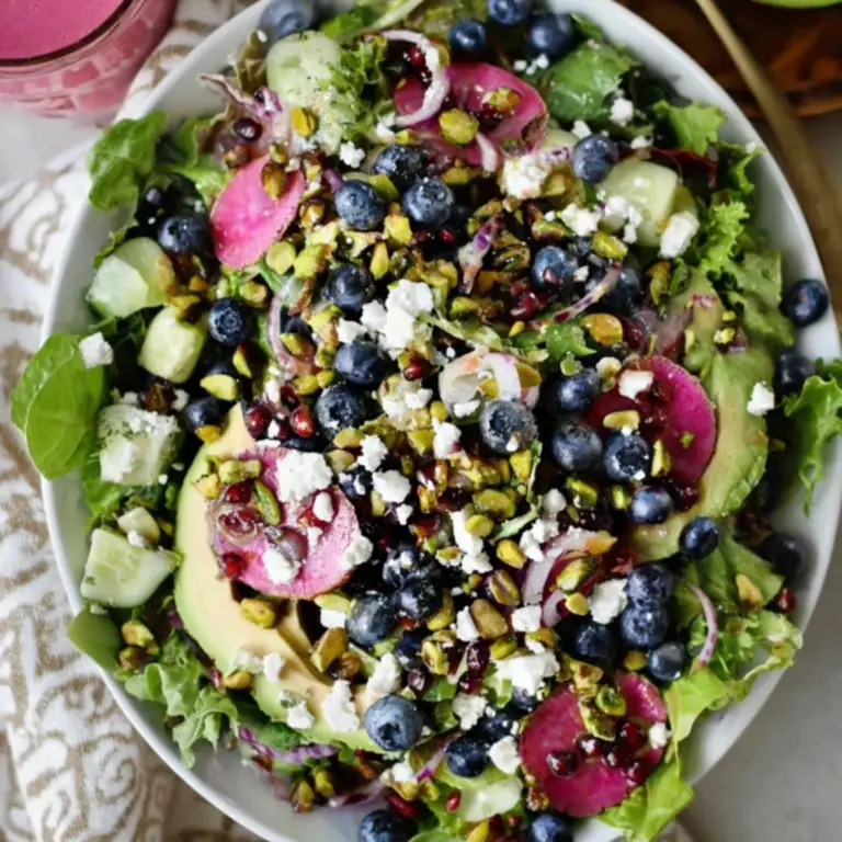 Blueberry Pistachio Spring Salad – Fresh, Vibrant, and Easy - What To Cook