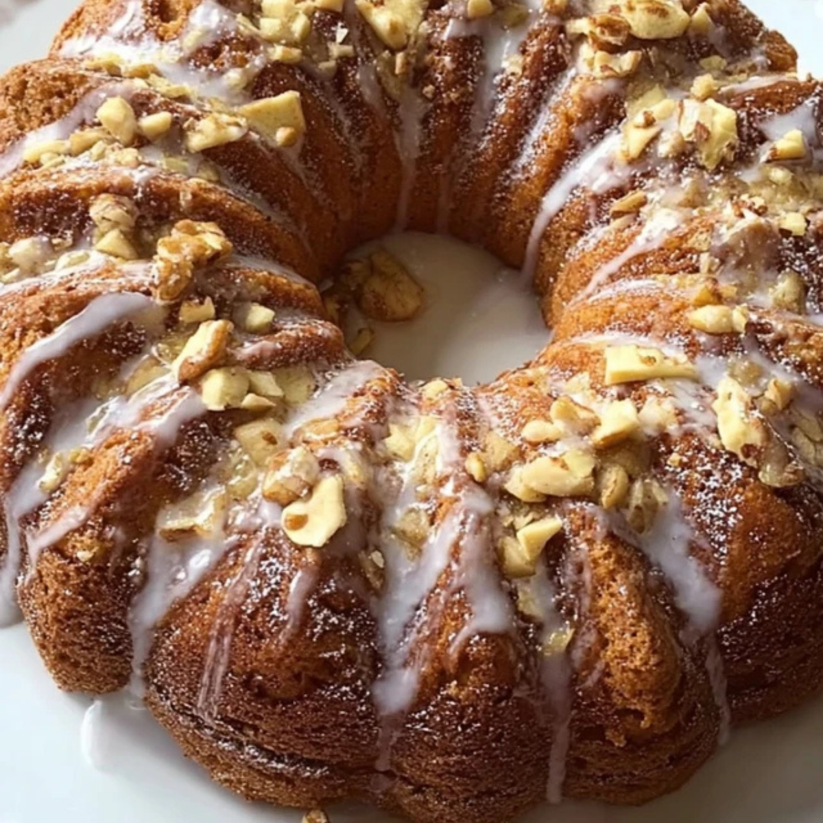 Irish Whiskey Apple Cake